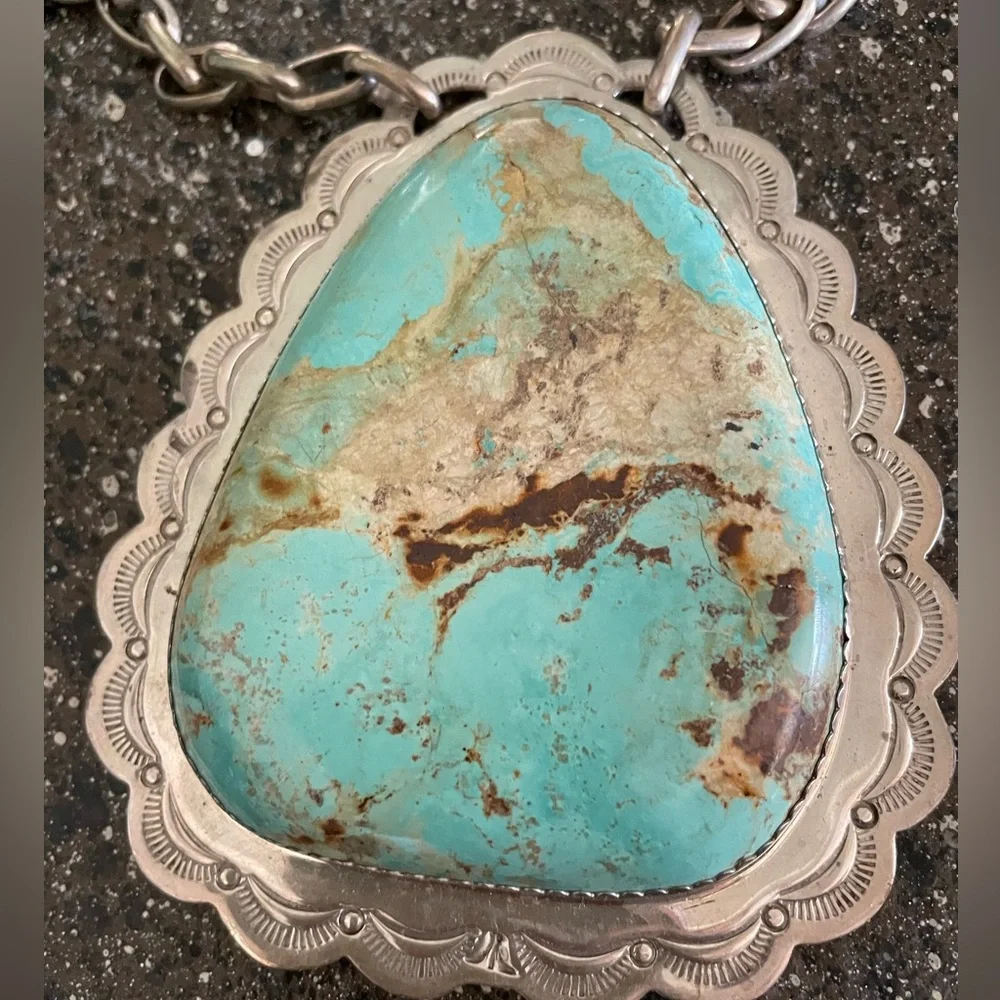 **Turquoise Statement Necklace** - Picture 3 of 6